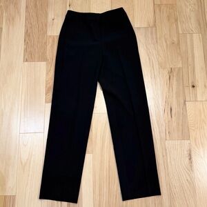 LIKE NEW St. John Caviar Women’s Crepe Marocain Straight Leg Diana Trousers Pant